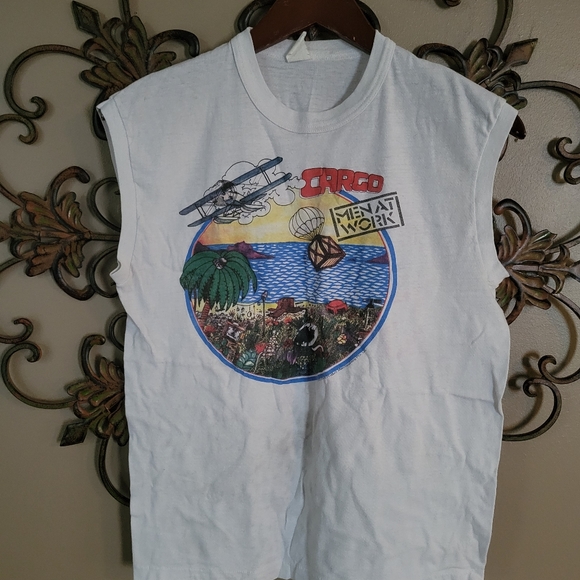 Rare 1983 Men At Work Tour Tee - Picture 2 of 4